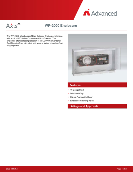 Advanced ADV-AXIS-RHT Détecteur Thermique par radio - Dispositif